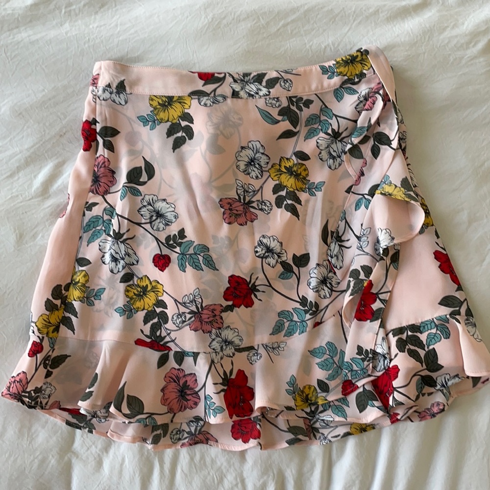 Pink floral Bb Dakota wrap skirt
